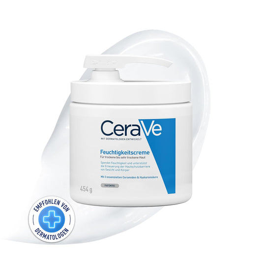 CeraVe Moisturising Cream for Body and Face with Pump Dispenser 454g