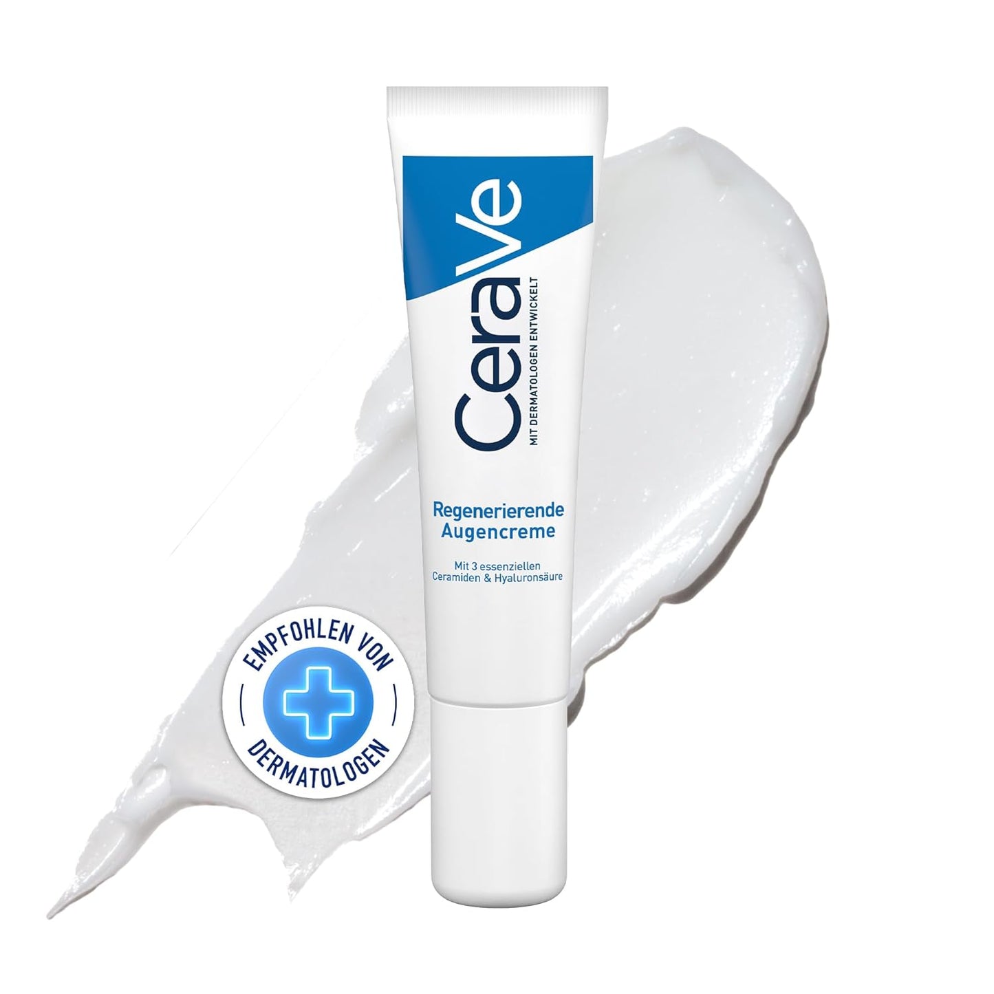 CeraVe Eye Repair Cream for Dark Circles & Puffiness 14ml with Hyaluronic Acid and 3 Essential Ceramides