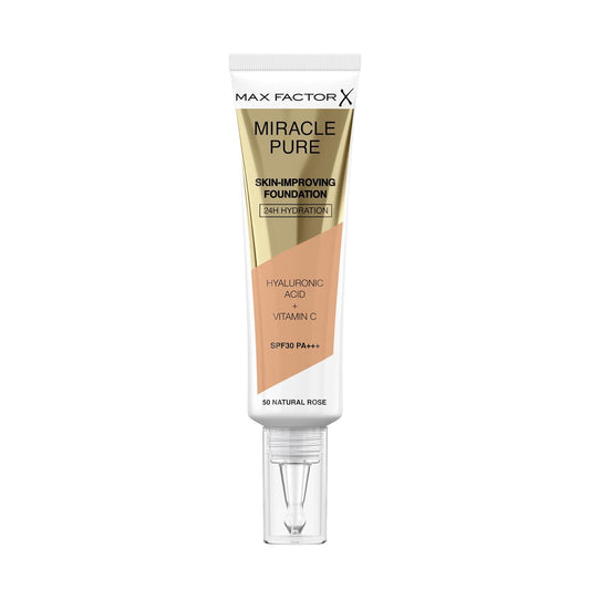 Max Factor Miracle Pure Foundation Natural Rose 50 - Edacos