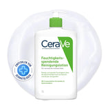 CeraVe Moisturizing Cleansing Lotion for Face and Body Normal to Dry Skin with Hyaluronic Acid and 3 Essential Ceramides 1L Almond